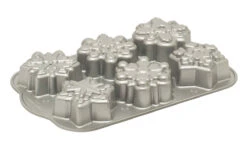 Nordic Ware Bakvorm 'Frozen Snowflake' 6 Stuks 30 Cm Aluminium Grijs