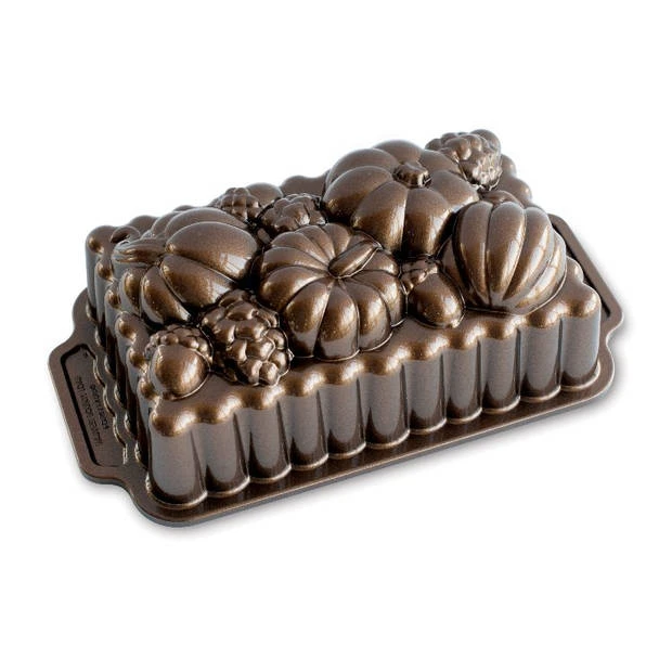 Nordic Ware - Bakvorm "Harvest Bounty Loaf Pan" - Nordic Ware Fall Harvest Bronze