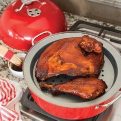 Nordic Ware Kettle Smoker Rookpan ø 31,4 Cm Rood 4 Nordic Ware Kettle Smoker Rookpan ø 31,4 Cm Rood -Nordic Ware 36556 turkey03 silver 1