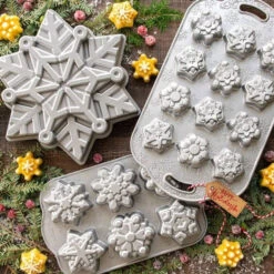 Nordic Ware - Bakvorm "Frosty Flakes Cakelet Pan" - Nordic Ware Sparkling Silver Holiday 2 Nordic Ware - Bakvorm "Frosty Flakes Cakelet Pan" - Nordic Ware Sparkling Silver Holiday -Nordic Ware 3832824 bba38505