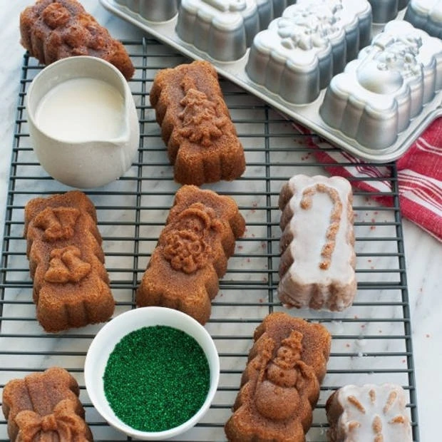 Nordic Ware - Bakvorm "Holiday Mini Loaf Pan" - Nordic Ware Sparkling Silver Holiday Nordic Ware - Bakvorm "Holiday Mini Loaf Pan" - Nordic Ware Sparkling Silver Holiday -Nordic Ware 3923164 5a37d580