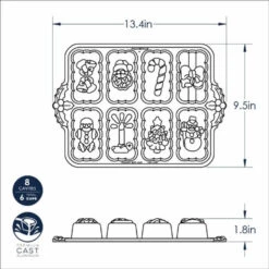 Nordic Ware - Bakvorm "Holiday Mini Loaf Pan" - Nordic Ware Sparkling Silver Holiday 4 Nordic Ware - Bakvorm "Holiday Mini Loaf Pan" - Nordic Ware Sparkling Silver Holiday -Nordic Ware 3923164 931ba267