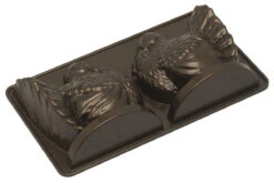 Nordic Ware 3D Classic Turkey Kalkoen Bakvorm 2,4 Liter Aluminium Bronskleurig