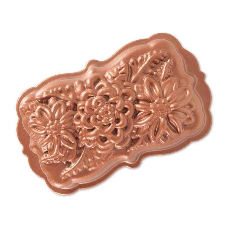 Nordic Ware Wildflower bakvorm 1,4 liter gietaluminium brons Nordic Ware Wildflower Bakvorm 1,4 Liter Gietaluminium Brons -Nordic Ware