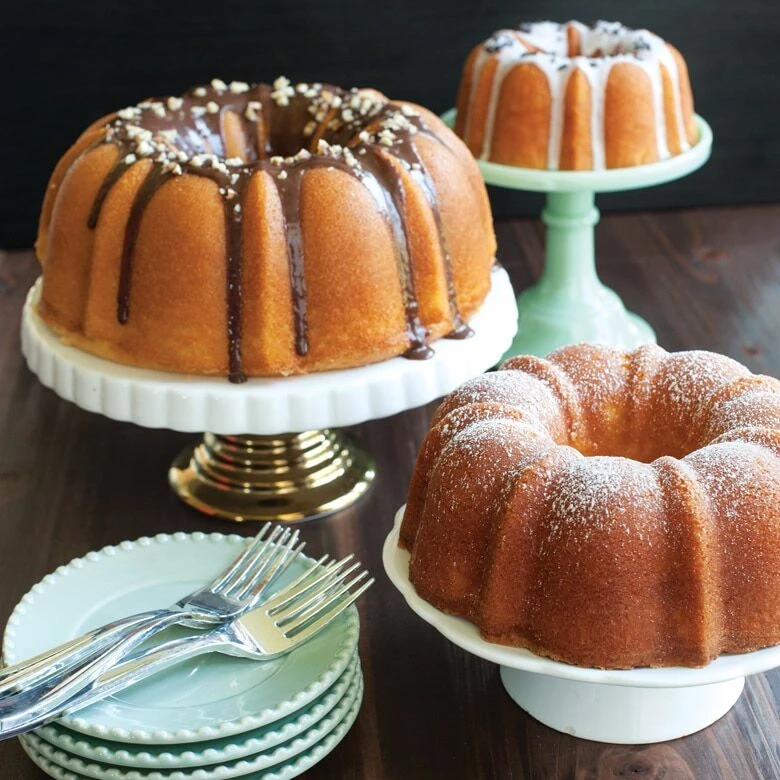 Nordic Ware Tiered Bundt set aluminium 3-delig Nordic Ware Tiered Bundt Set Aluminium 3-delig -Nordic Ware