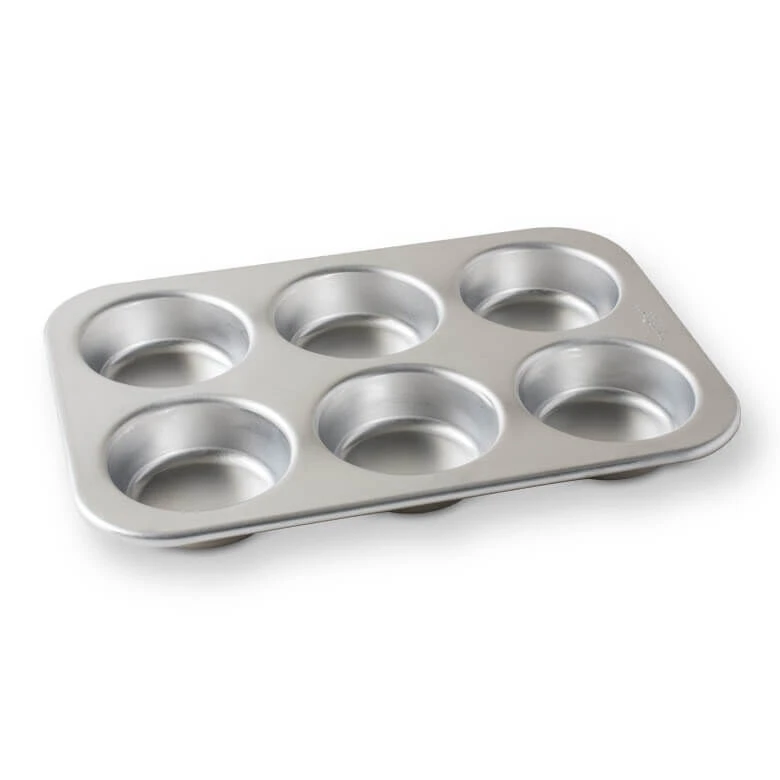 Nordic Ware Jumbo bakvorm voor 6 muffins aluminium grijs Nordic Ware Jumbo Bakvorm Voor 6 Muffins Aluminium Grijs -Nordic Ware muffin 1